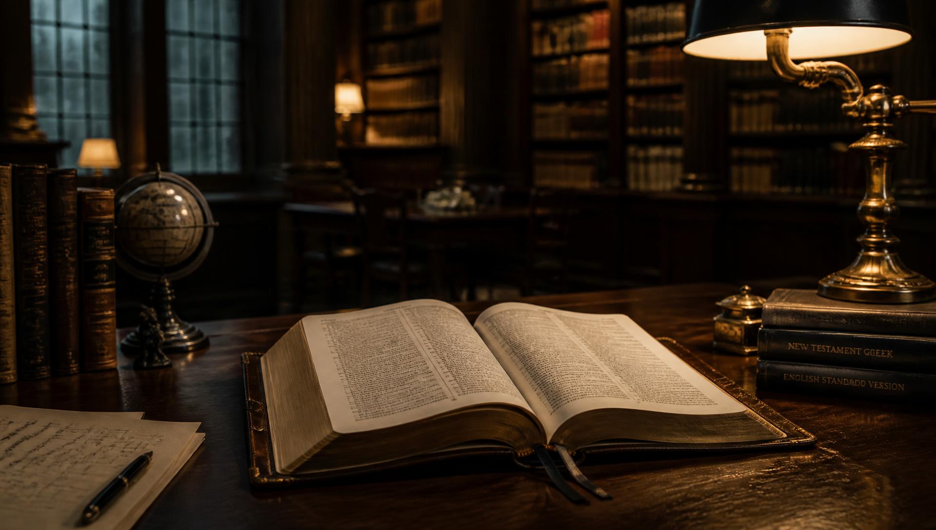 An open Bible ready for focused study